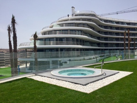 Переливной круглый спа бассейн USSPA Dino