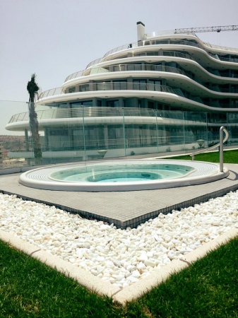 Переливной круглый спа бассейн USSPA Dino